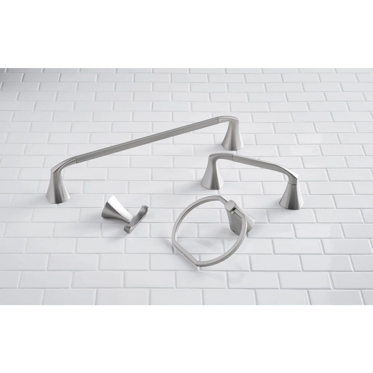 Moen Lindor 24" Towel Bar MY8724 in Spot Resist Brushed Nickel (MY8724BN) - view 6