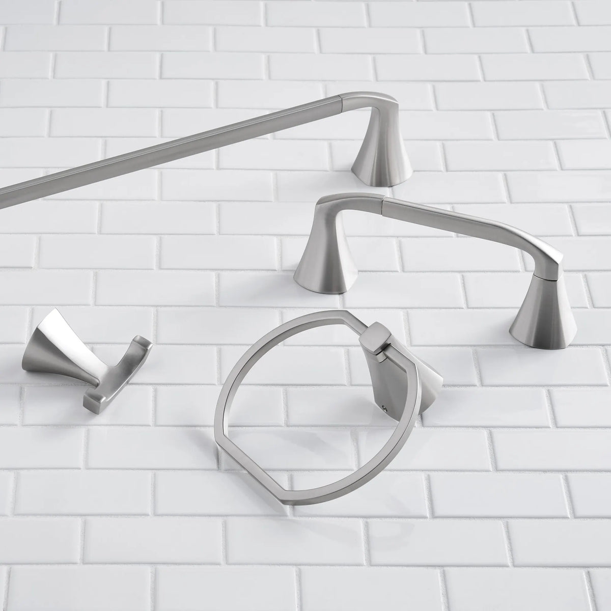 Moen Lindor Double Robe Hook MY8703 in Spot Resist Brushed Nickel (MY8703BN) - view 3