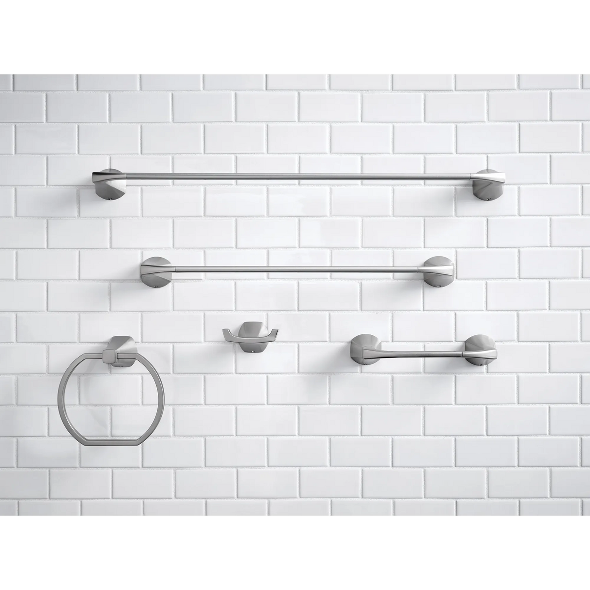 Moen Lindor Double Robe Hook MY8703 in Spot Resist Brushed Nickel (MY8703BN) - view 4
