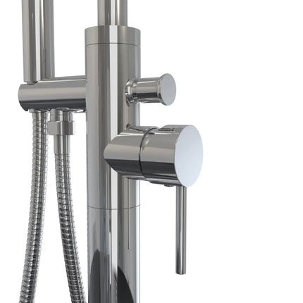 Linosa Freestanding Tub Faucet with Handshower in Chrome - Plumbing Market