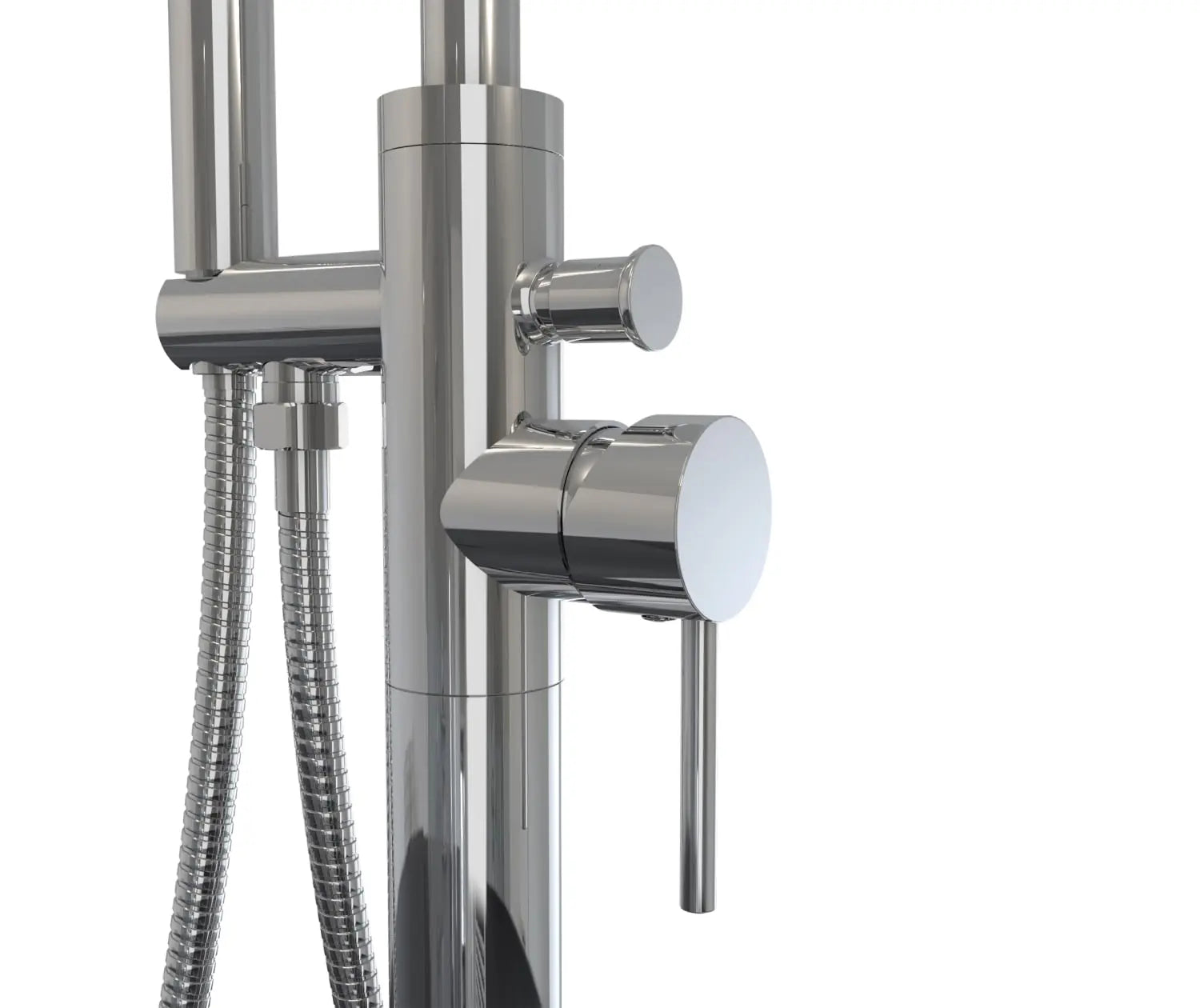 Linosa Freestanding Tub Faucet with Handshower in Chrome - Plumbing Market
