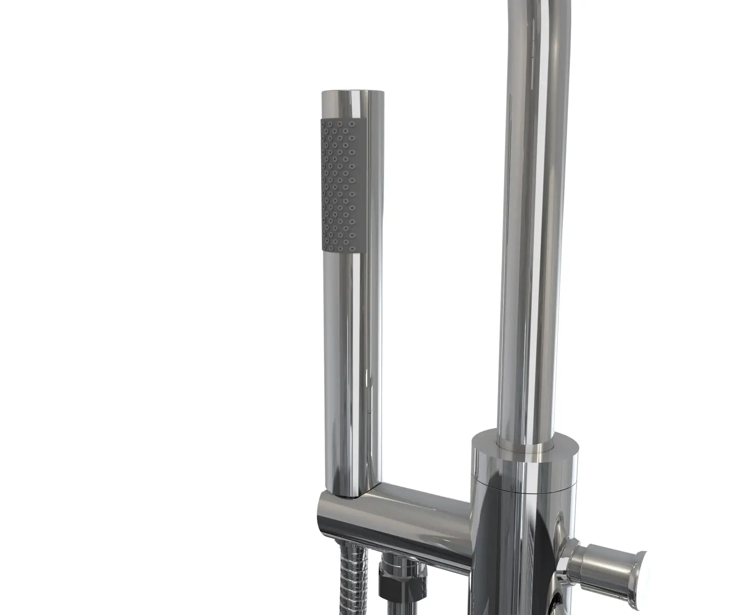 Linosa Freestanding Tub Faucet with Handshower in Chrome - Plumbing Market