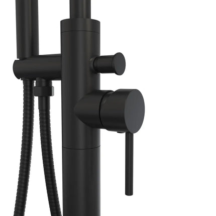 Linosa Freestanding Tub Faucet with Handshower in Matte Black - Plumbing Market
