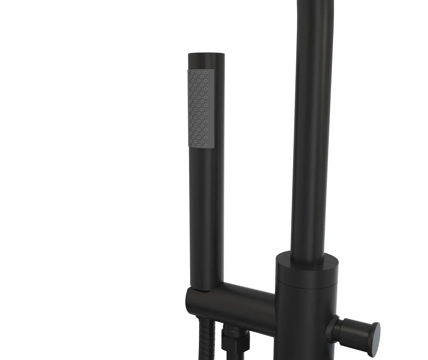 Linosa Freestanding Tub Faucet with Handshower in Matte Black - Plumbing Market