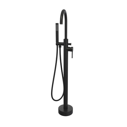 Linosa Freestanding Tub Faucet with Handshower in Matte Black - Plumbing Market