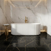 Liro Fluted freestanding bathtub 67" x 32" x 23" RAYA 67