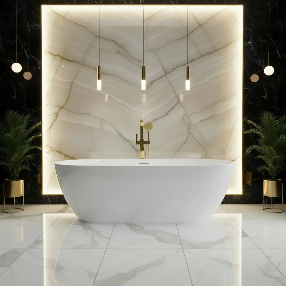 Liro Freestanding bathtub     60" x 32" x 23" OPAL 60