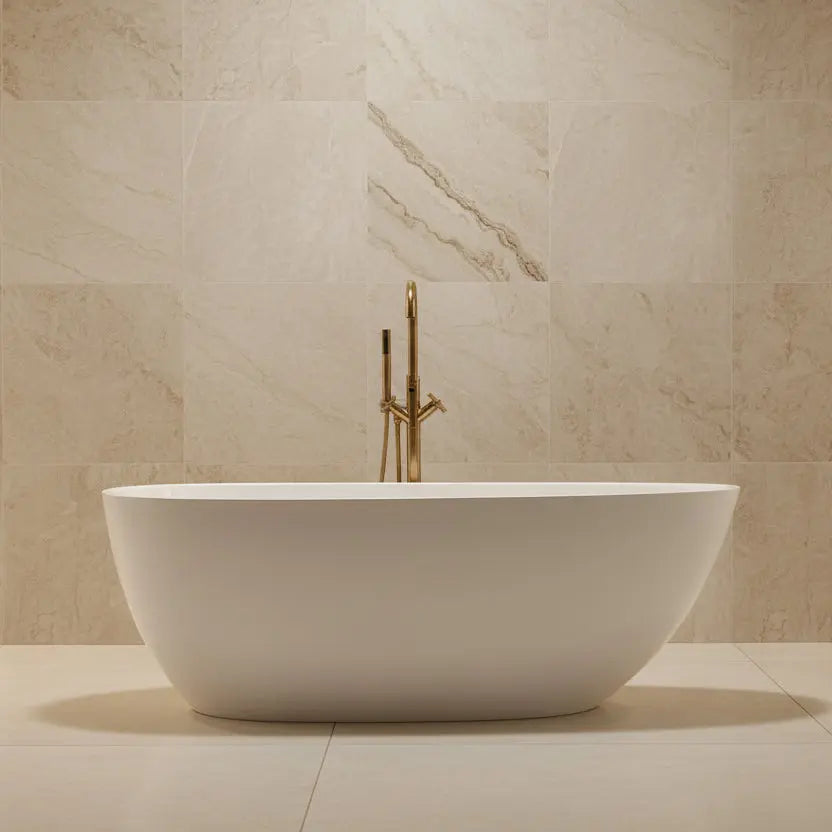 Liro Freestanding bathtub    67" x 30" x 24" TESSA WHITE 67