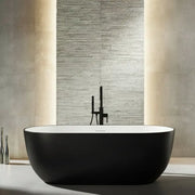 Liro Freestanding bathtub    67" x 32" x 24" EVA MATTE BLACK 67
