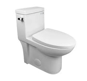 Liro Iris Side Flush Toilet with 12" Rough in White Finish