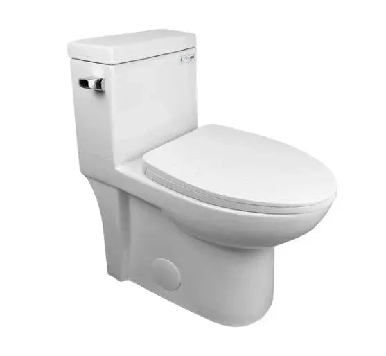 Liro Iris Side Flush Toilet with 12" Rough in White Finish