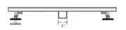 Liro Linear Drain Chrome Finish 40" SE02-40 CH