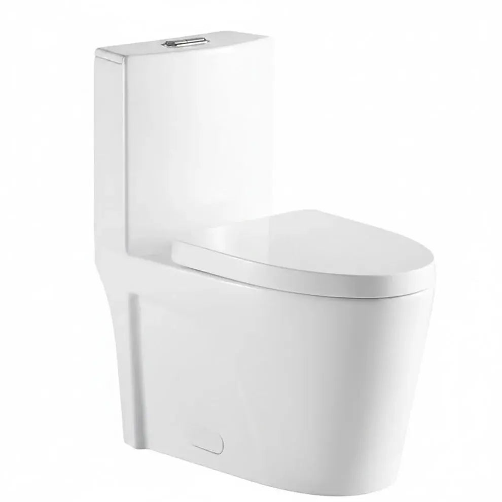 Liro Luna Dual Flush Toilet with 10" Rough in White Finish