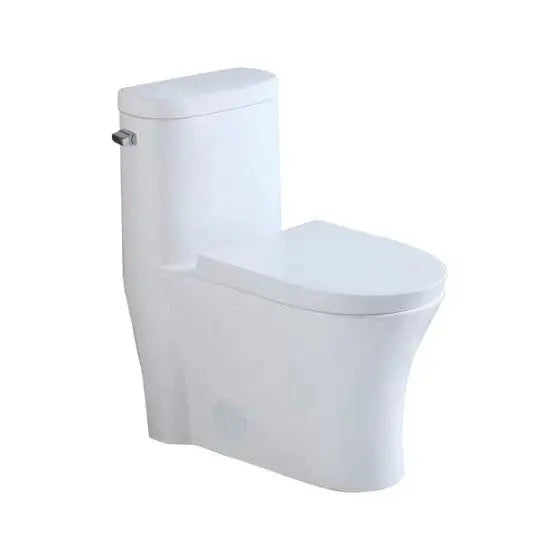 Liro Mia Side Flush Toilet with 12" Rough in White Finish