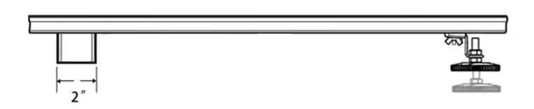 Liro Offset Linear Drian Chrome Finish 48" SE02-48 OFST CH