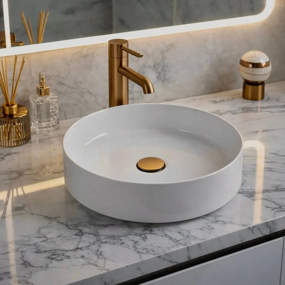 Liro  Regal Runda round porcelain vessel sink RUNDA