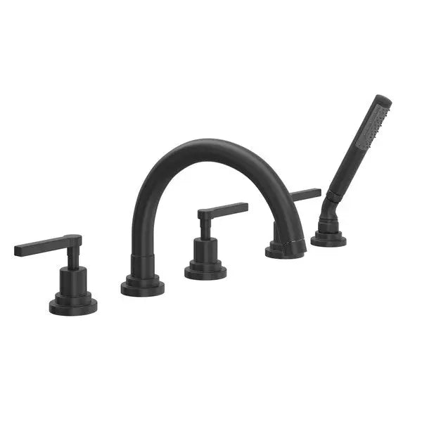 Lombardia® 5-Hole Deck Mount Tub Filler With C-Spout - Plumbing Market