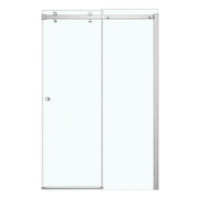 Luminescence 44 ½-47 x 70 ½-72 in. 6 mm Sliding Shower Door for Alcove Installation with Clear glass in Chrome - Plumbing Market