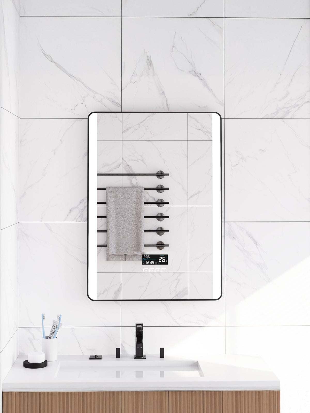 Ecoway Luna Bluetooth LED Mirror M1001 — Plumbing Market Canada