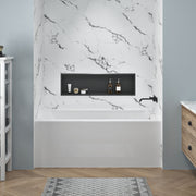 Zitta 36" x 76" Bianzo Wall, white marble imitation M36763A02ZM