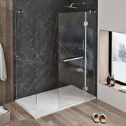 Zitta 48" x 96" Nezio Wall, black marble imitation M48963A03ZM