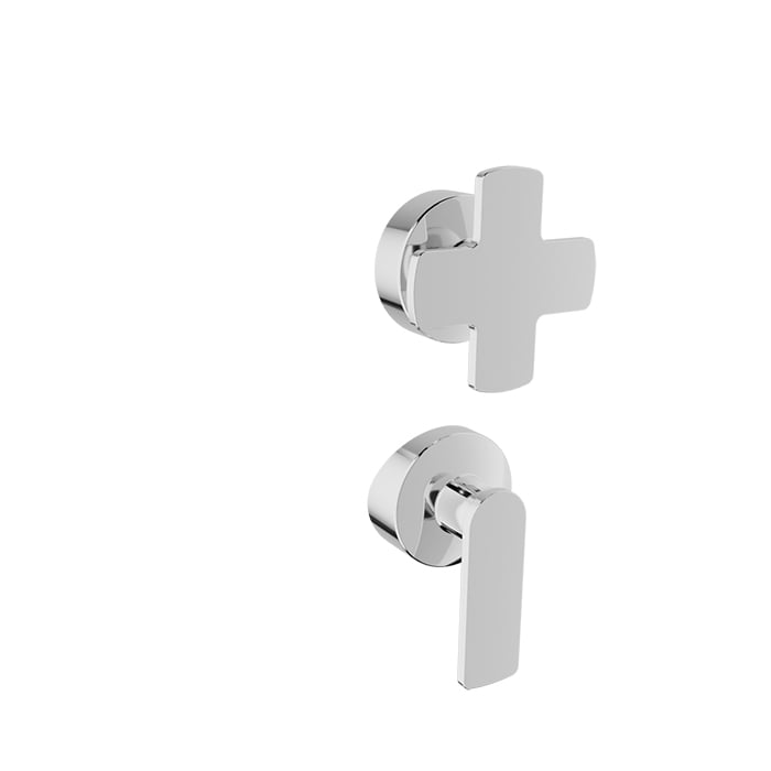 Baril AIR B80 handle kit M80-9180-24 (cross + asymmetrical lever) (photo shows Chrome)