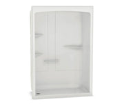 MAAX ALLIA SHR-6034 Acrylic Alcove Left-Hand Drain One-Piece Shower in White - Plumbing Market
