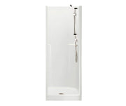 MAAX Biarritz 40 30 x 32 AcrylX Alcove Center Drain One-Piece Shower in White - Plumbing Market