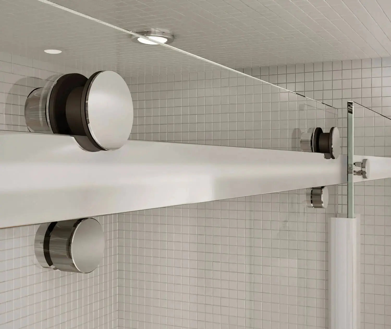 MAAX Halo 44 ½-47 x 78 ¾ in. 8mm Sliding Shower Door for Alcove Installation with Clear glass in Chrome - Plumbing Market