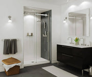 MAAX Halo 44 ½-47 x 78 ¾ in. 8mm Sliding Shower Door for Alcove Installation with Clear glass in Chrome - Plumbing Market