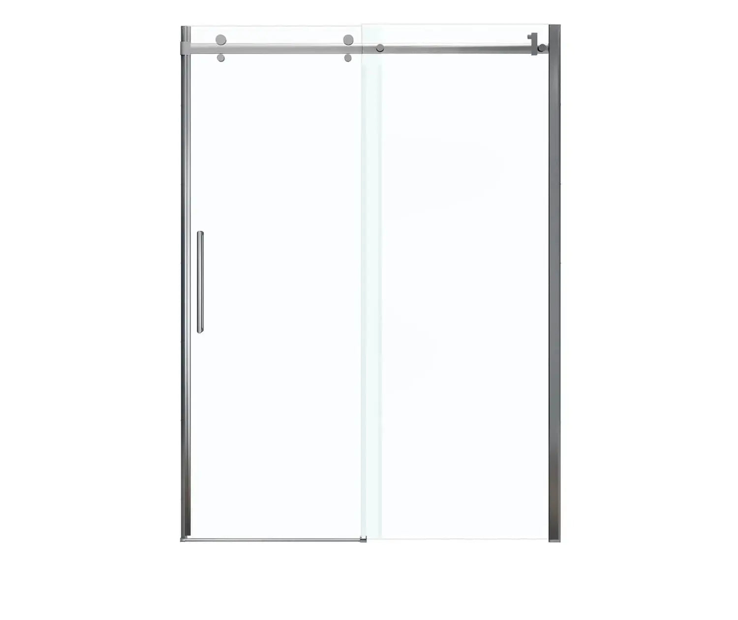 MAAX Halo 56 ½-59 x 78 ¾ in. 8mm Sliding Shower Door for Alcove Installation with Clear glass in Chrome - Plumbing Market
