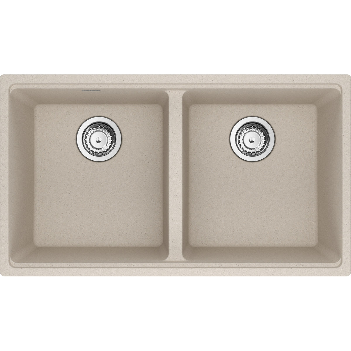 Franke Maris 31" undermount double bowl Fragranite kitchen sink MAG1201414 in Champagne