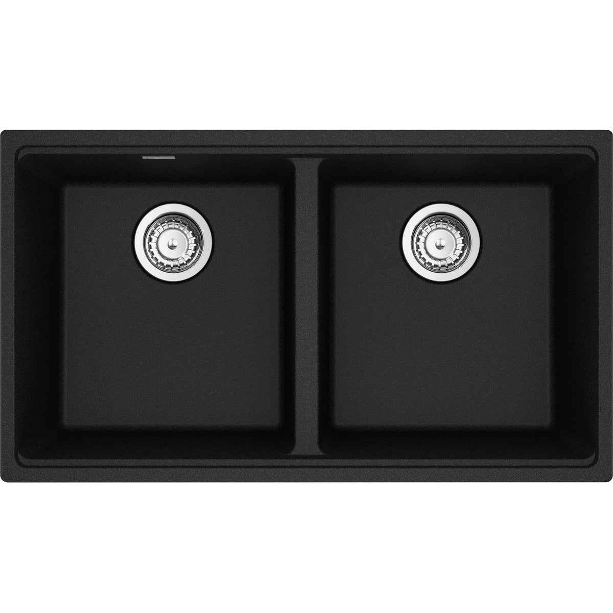 Franke Maris 31" undermount double bowl Fragranite kitchen sink MAG1201414 in Onyx