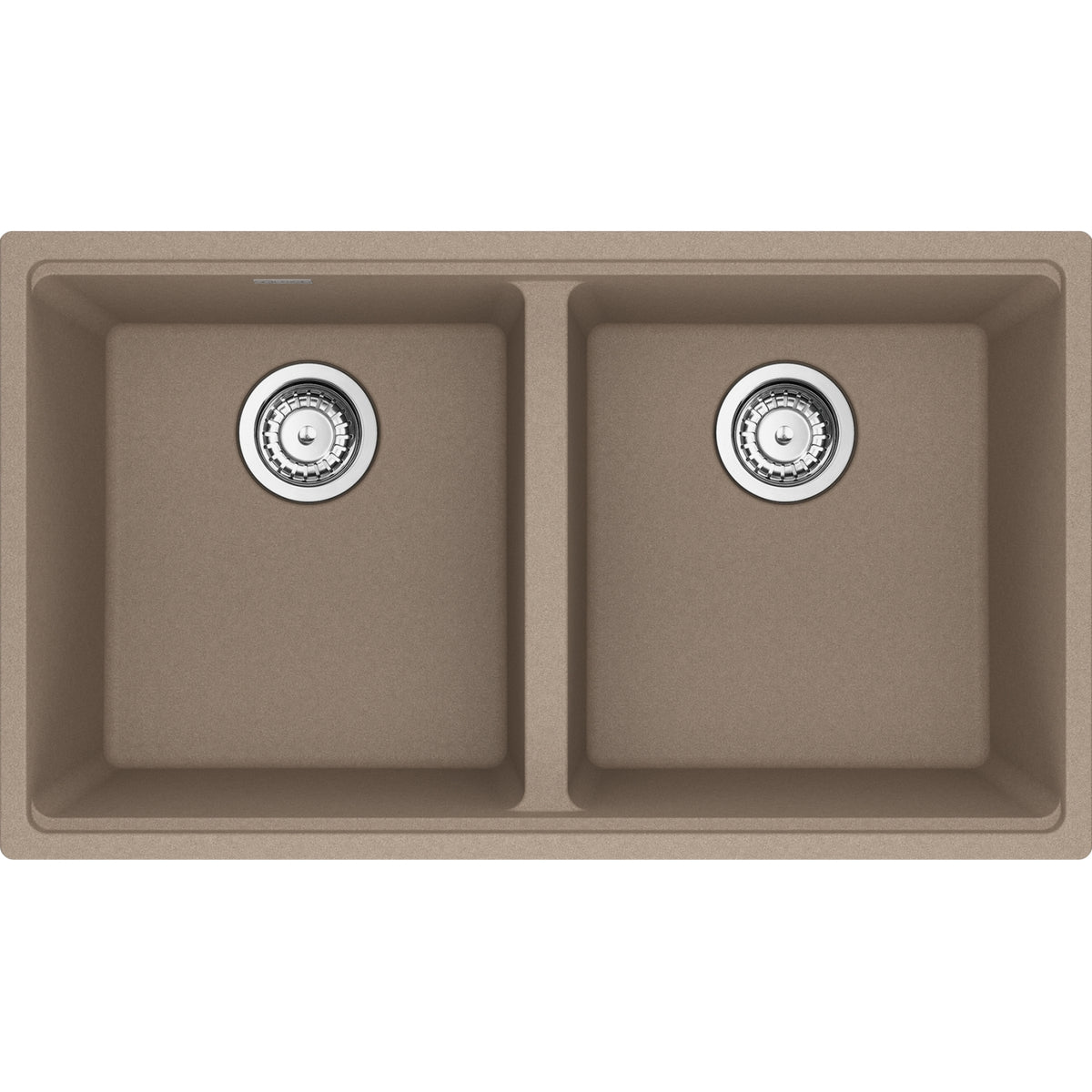 Franke Maris 31" undermount double bowl Fragranite kitchen sink MAG1201414 in Oyster
