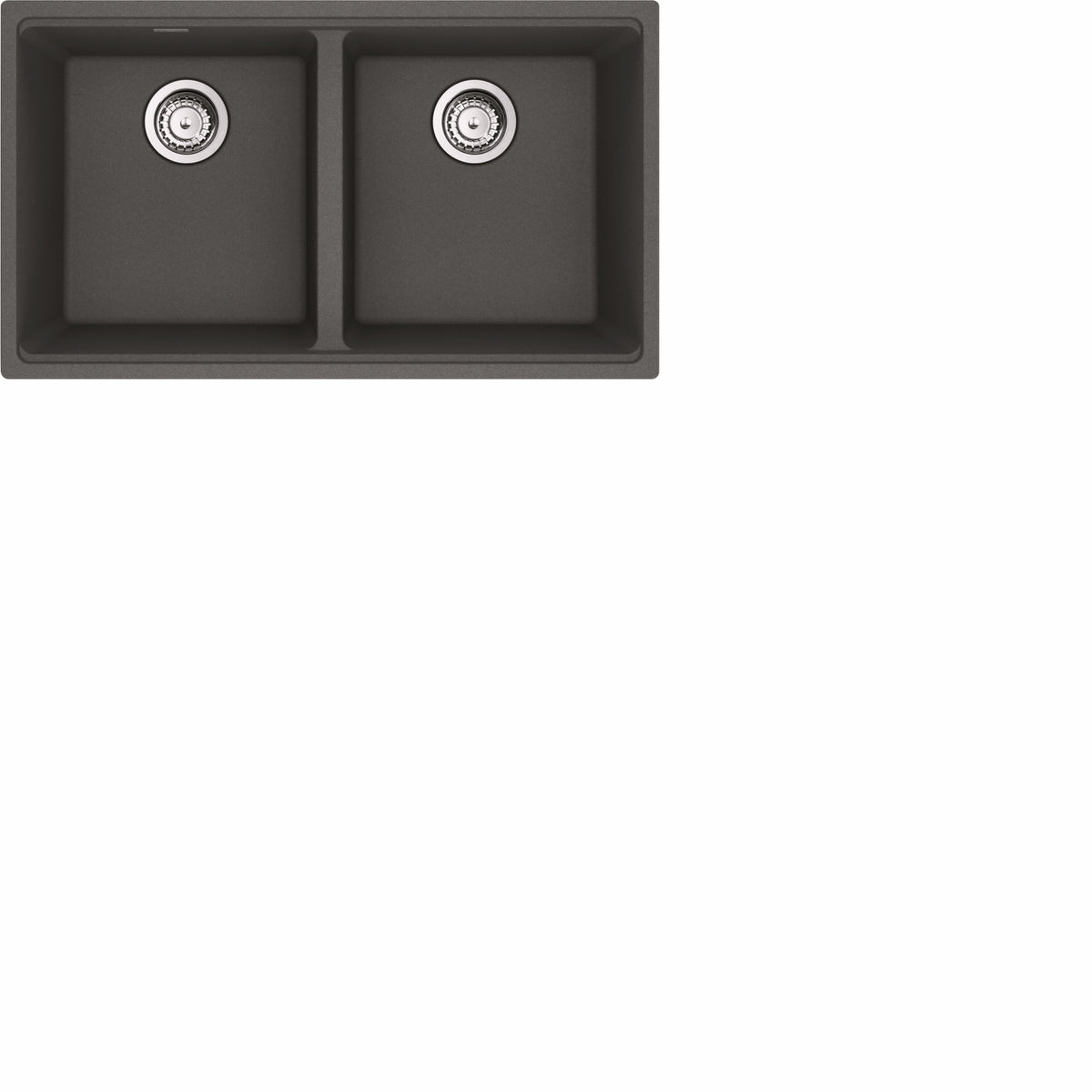 Franke Maris 31" undermount double bowl Fragranite kitchen sink MAG1201414 in Slate Grey
