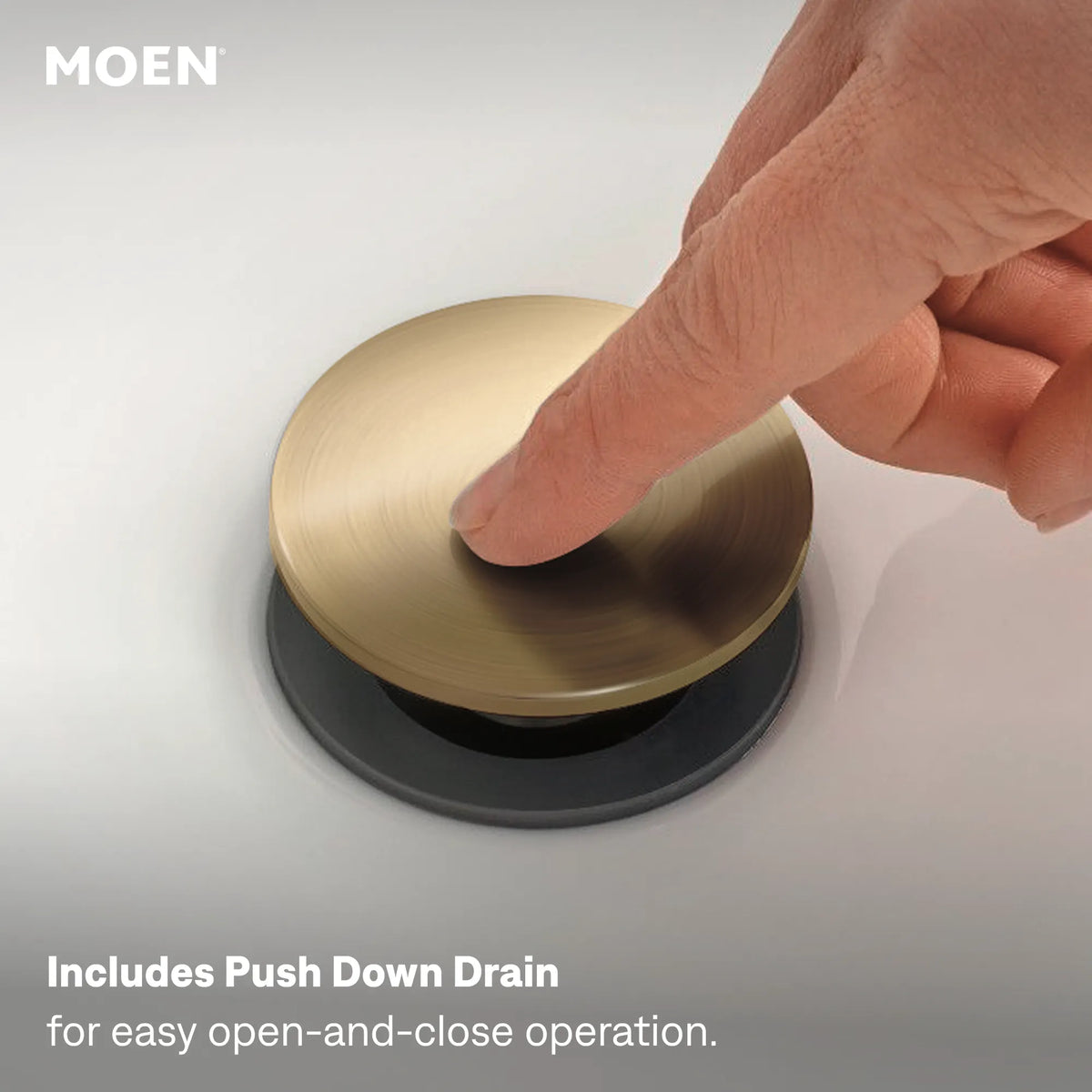 Moen Meena Single-Handle Bathroom Faucet 84794 in Bronzed Gold (84794BZG) - view 4