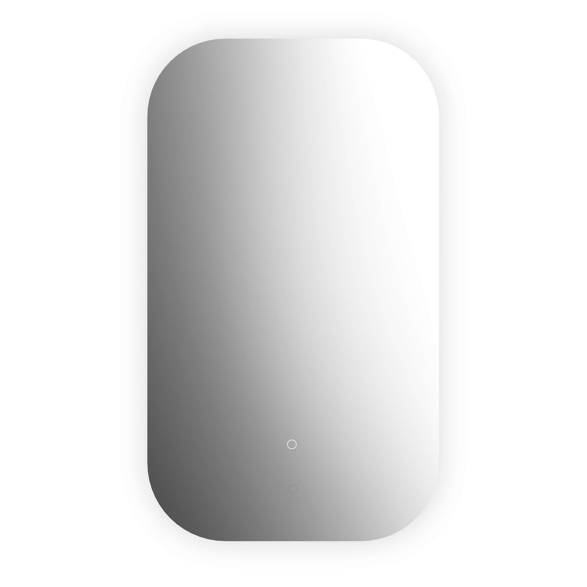 Kalia ECLIPSE Rect. Rounded Corners Backlit LED Illuminated Rectangular Rounded Corners Shape Mirror with Touch-Switch for Color Temperature Control 22 x 38 x 1¾ MR2106-570-001