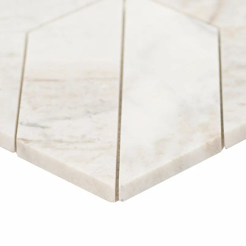 MSI Surfaces  3D View Arabescato Venato Argyle Geometric Pattern Tile