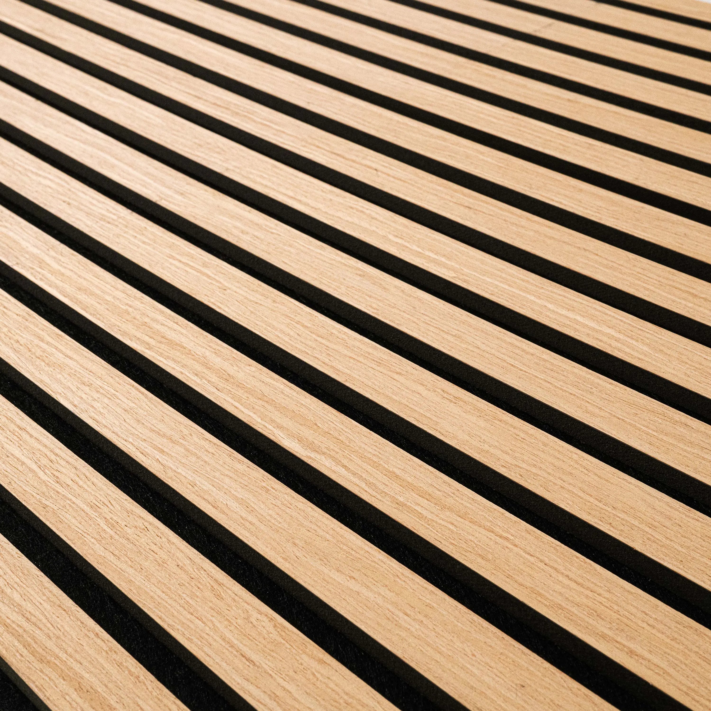 MSI Surfaces Almond 24x48 Fluted Acoustic Wood Slat Panel