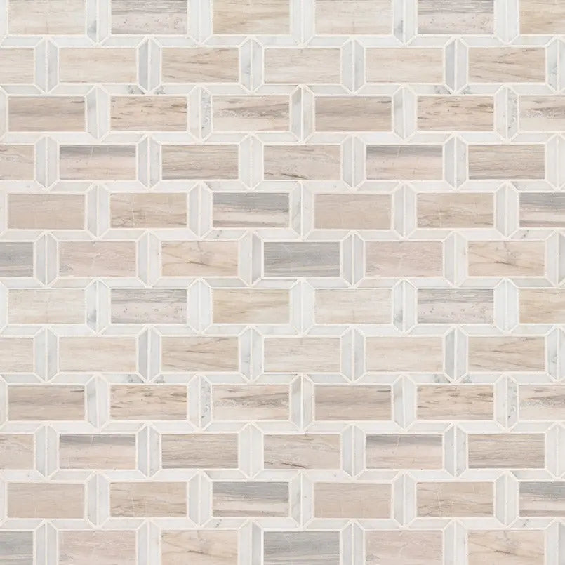 MSI Surfaces Angora Framework Polished Subway Geometric Tile