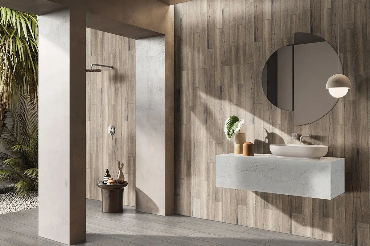 MSI Surfaces Antoni Cafe Porcelain Wood Tile 6 x 36 Matte