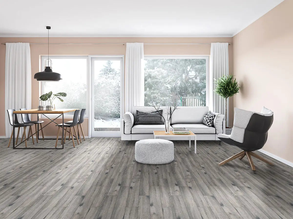 MSI Surfaces Antoni Gris Porcelain Wood Tile 6 x 36 Matte