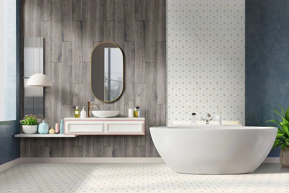 MSI Surfaces Antoni Gris Porcelain Wood Tile 6 x 36 Matte