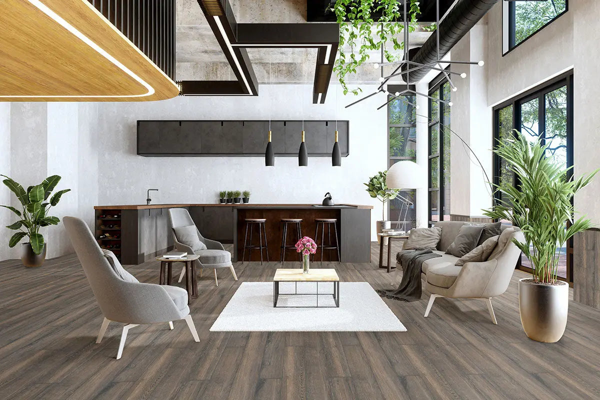 MSI Surfaces Antoni Nero Porcelain Wood Tile 6 x 36 Matte