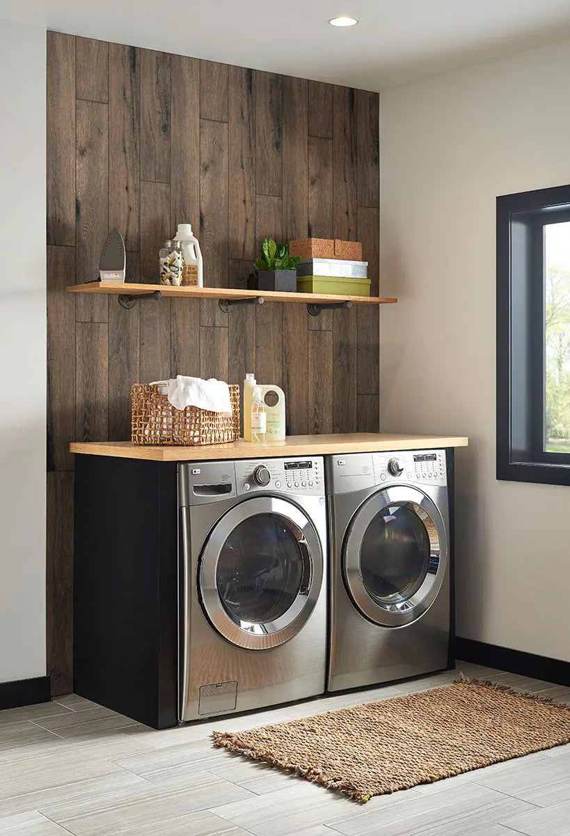 MSI Surfaces Antoni Nero Porcelain Wood Tile 6 x 36 Matte