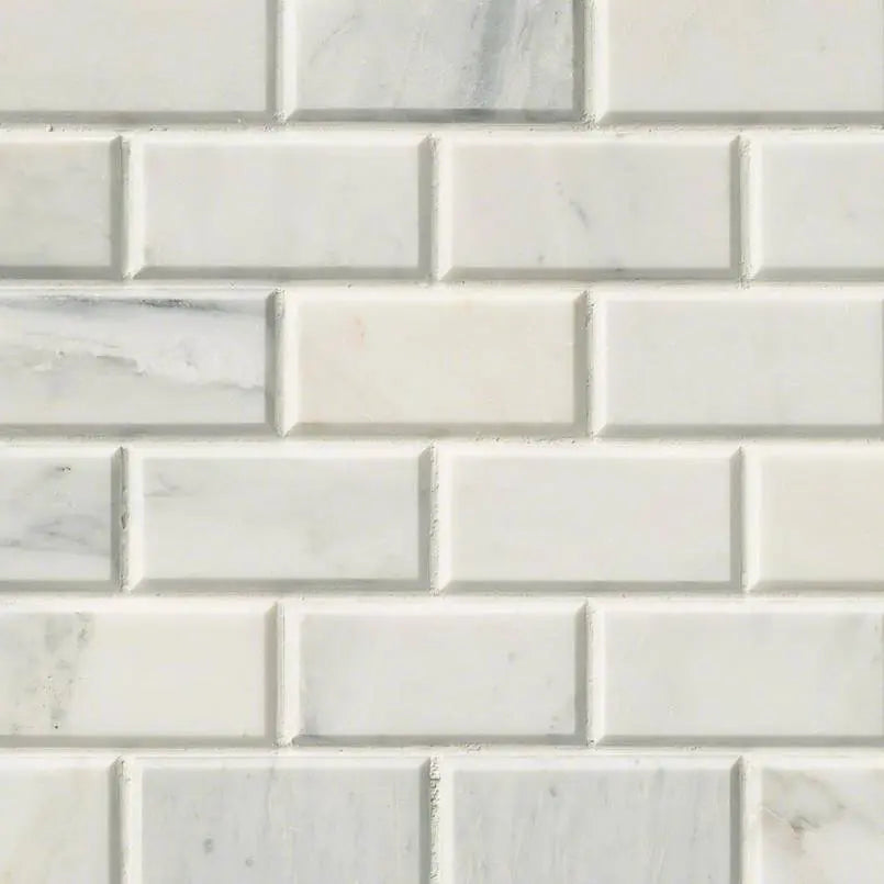 MSI Surfaces Arabescato Carrara 2X4 Mosaic SMOT-ARA-2X4HB - Plumbing Market