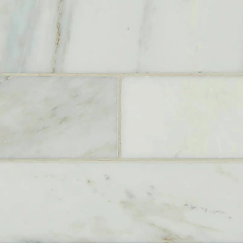 MSI Surfaces Arabescato Carrara 4X12 Honed TARACAR412H - Plumbing Market
