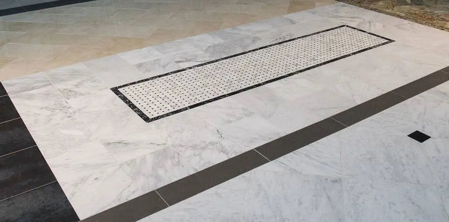 MSI Surfaces Arabescato Carrara Basketweave Marble Pattern Tile