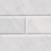 MSI Surfaces Arabescato Carrara Beveled Marble Subway Tile 4x12