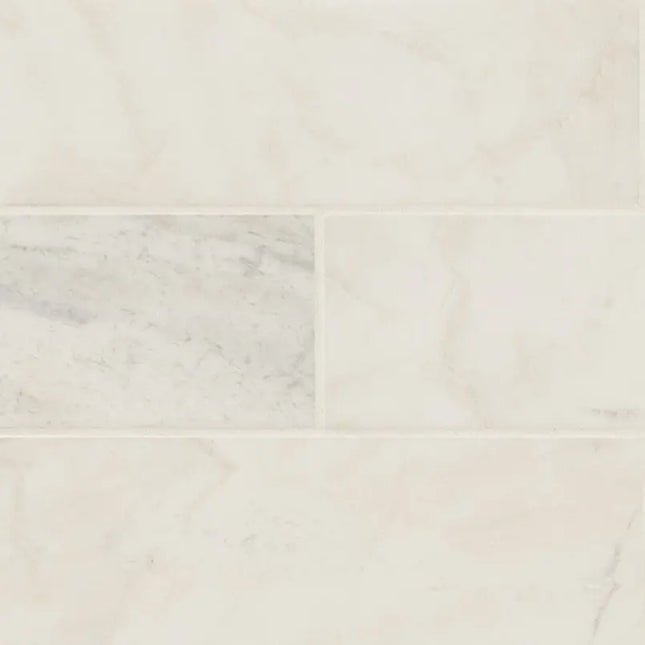 MSI Surfaces Arabescato Venato White 4X12 Honed TARAVEN412H - Plumbing Market